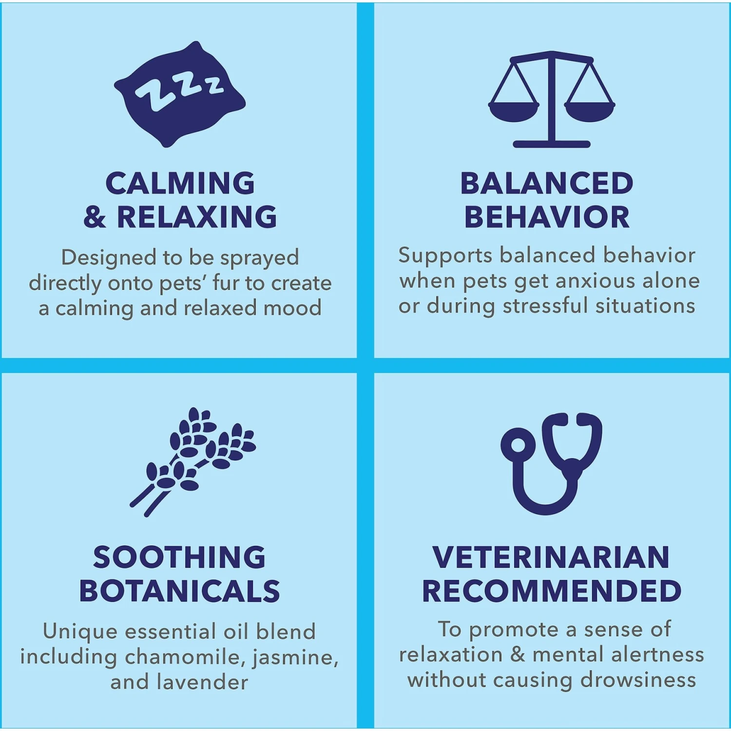 Vetnique Labs Petbliss Dog & Cat Calming Spray, 4-oz Bottle 4 Vetnique Labs Petbliss Dog & Cat Calming Spray, 4-oz Bottle - Image 4