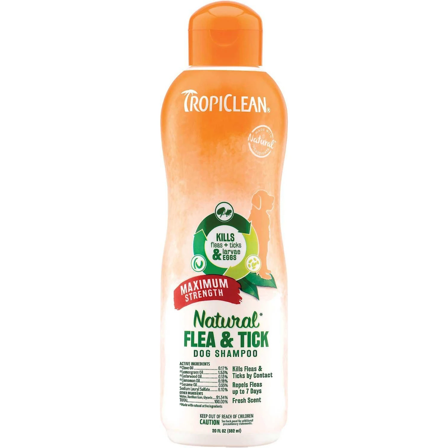 TropiClean Maximum Strength Natural Flea & Tick Dog Shampoo & TropiClean Natural Flea & Tick Dog & Bedding Spray 2 TropiClean Maximum Strength Natural Flea & Tick Dog Shampoo & TropiClean Natural Flea & Tick Dog & Bedding Spray - Image 2