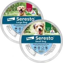 Seresto Flea & Tick Collar For Dogs, Over 18 Lbs & Seresto Flea & Tick Collar For Dogs, Up To 18 Lbs