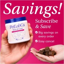 PetLab Co. Pork Flavored Soft Chew Skin & Coat Supplement For Dogs, 30 Count -Pet Wellness 344354 PT5. AC SS1800 V1668025397