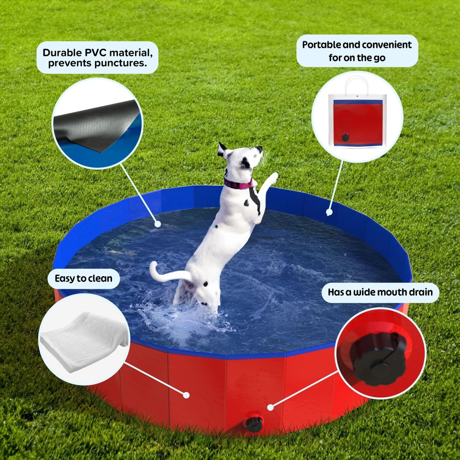 Pet Adobe Dog Swimming Pool & Bath Tub 3 Pet Adobe Dog Swimming Pool & Bath Tub - Image 3