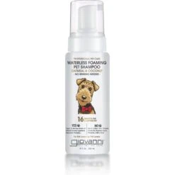 Giovanni Professional Waterless Foaming Oatmeal & Coconut Dog Shampoo