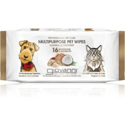 Giovanni Professional Multipurpose Oatmeal & Coconut Dog & Cat Wipes