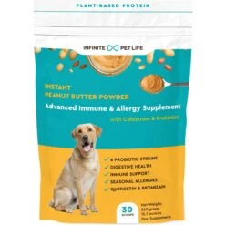 Infinite Pet Life Advanced Immune & Allergy Powder Supplement For Dogs, 30 Servings