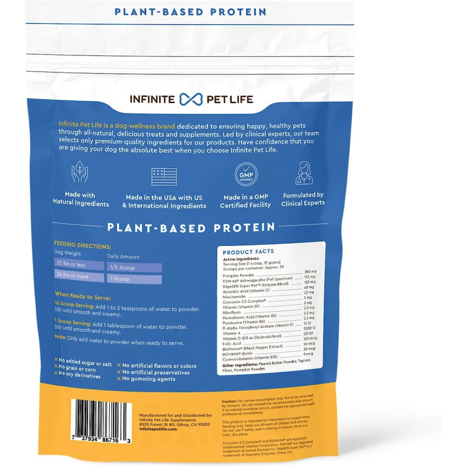 Infinite Pet Life Ultimate Multi-Function Powder Supplement For Dogs, 30 Servings 2 Infinite Pet Life Ultimate Multi-Function Powder Supplement For Dogs, 30 Servings - Image 2