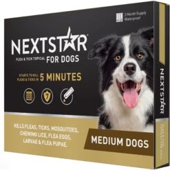 NextStar Flea & Tick Spot Treatment For Medium Dogs, 23-44 Lbs