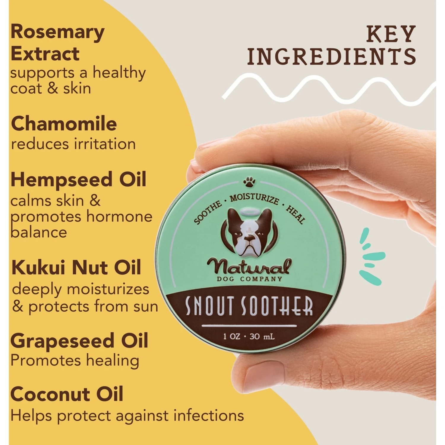 Natural Dog Company Snout Soother Dog Healing Balm 2 Natural Dog Company Snout Soother Dog Healing Balm - Image 2