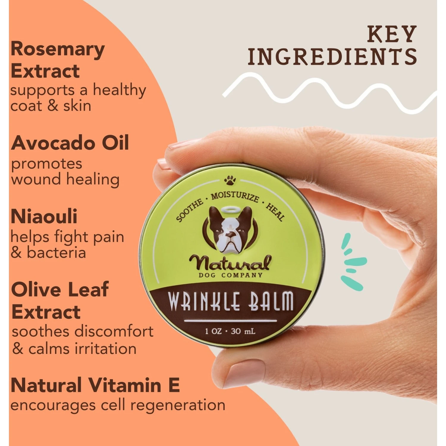 Natural Dog Company Dog Wrinkle Balm 2 Natural Dog Company Dog Wrinkle Balm - Image 2