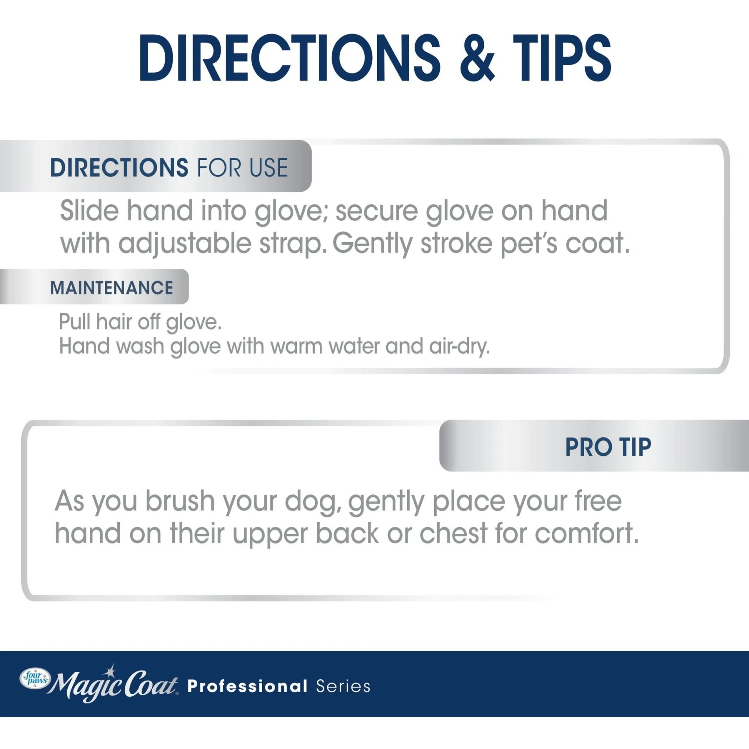 Four Paws Magic Coat Professional Series Comfort Tips Deluxe Dog Grooming Glove 5 Four Paws Magic Coat Professional Series Comfort Tips Deluxe Dog Grooming Glove - Image 5