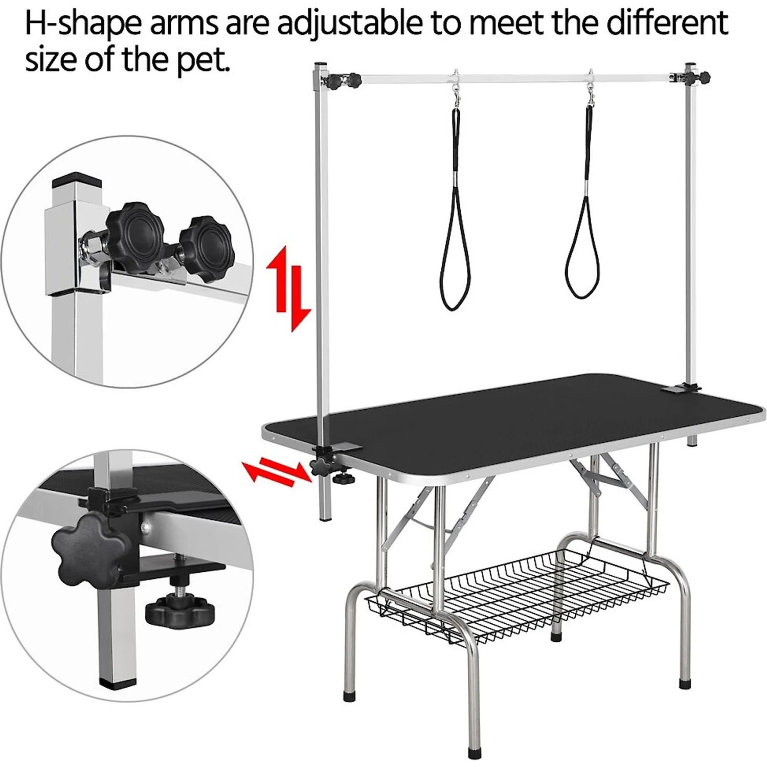 Yaheetech Foldable Retractable Bath Dog & Cat Grooming Table 5 Yaheetech Foldable Retractable Bath Dog & Cat Grooming Table - Image 5