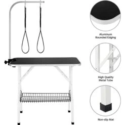 Yaheetech Folding Dog & Cat Grooming Table, Black 12 Yaheetech Folding Dog & Cat Grooming Table, Black -Pet Wellness 347238 PT4. AC SS1800 V1639033890