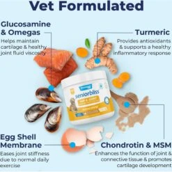 Vetnique Labs Seniorbliss Hip & Joint Mobility Glucosamine Chicken Bacon Flavored Joint Supplement For Senior Dogs 12 Vetnique Labs Seniorbliss Hip & Joint Mobility Glucosamine Chicken Bacon Flavored Joint Supplement For Senior Dogs -Pet Wellness 349079 PT3. AC SS1800 V1701881287