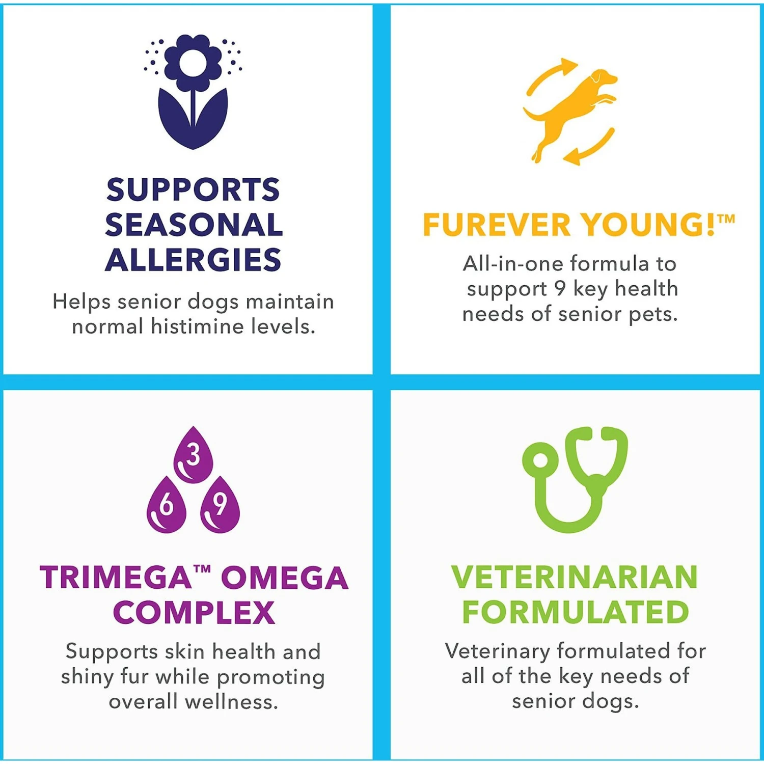 Vetnique Labs Seniorbliss Seasonal Allergy & Itch Salmon Flavored Fish Oil Soft Chews Allergy Supplement For Senior Dogs 5 Vetnique Labs Seniorbliss Seasonal Allergy & Itch Salmon Flavored Fish Oil Soft Chews Allergy Supplement For Senior Dogs - Image 5