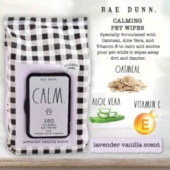 Rae Dunn CALM. Calming Dog Wipes 9 Rae Dunn CALM. Calming Dog Wipes -Pet Wellness 349309 PT2. AC SS1800 V1642465925