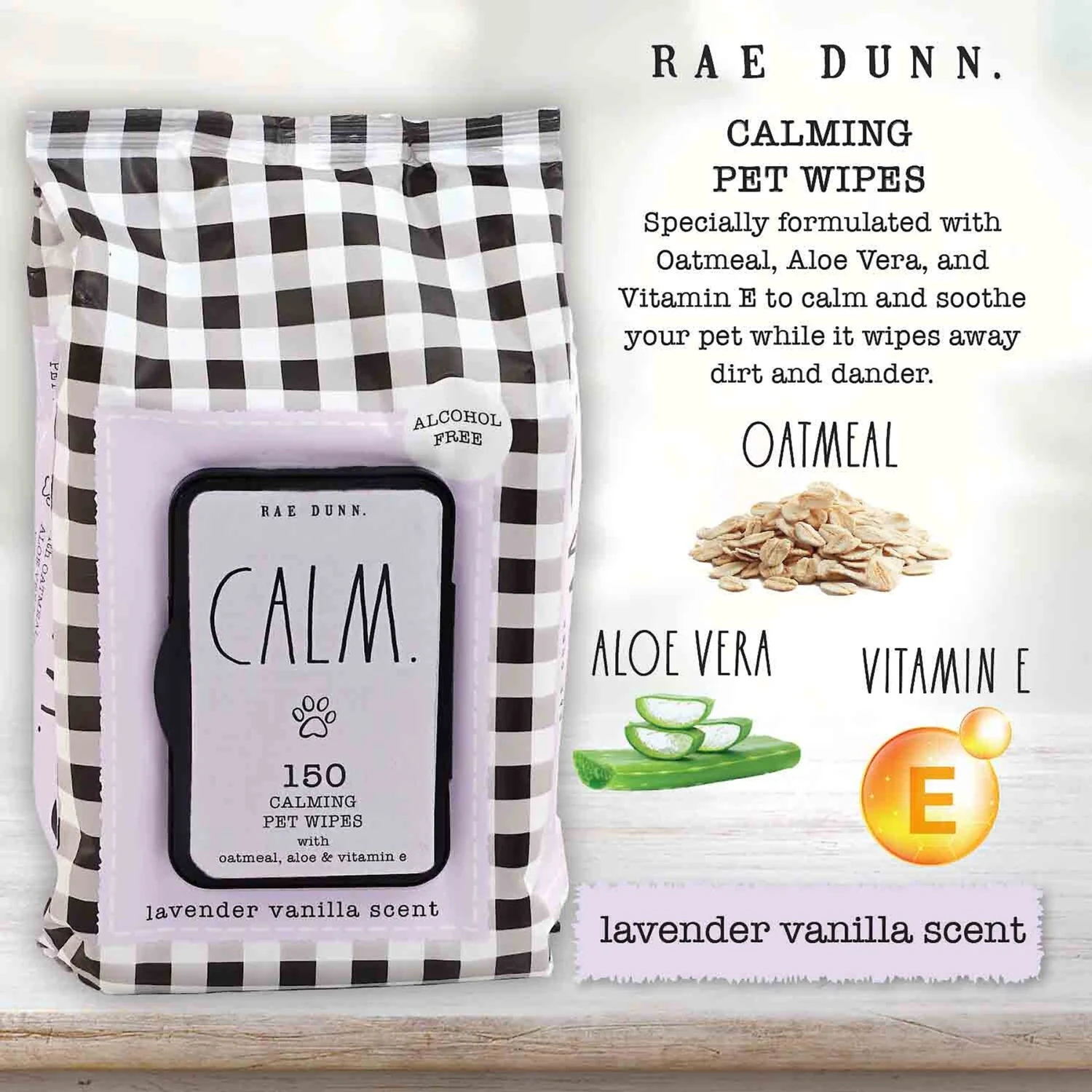 Rae Dunn CALM. Calming Dog Wipes 3 Rae Dunn CALM. Calming Dog Wipes - Image 3