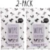 Rae Dunn WIPE. Aloe & Vitamin E Lavender Mint Scent Dog Wipes, 150 Count, 2 Pack