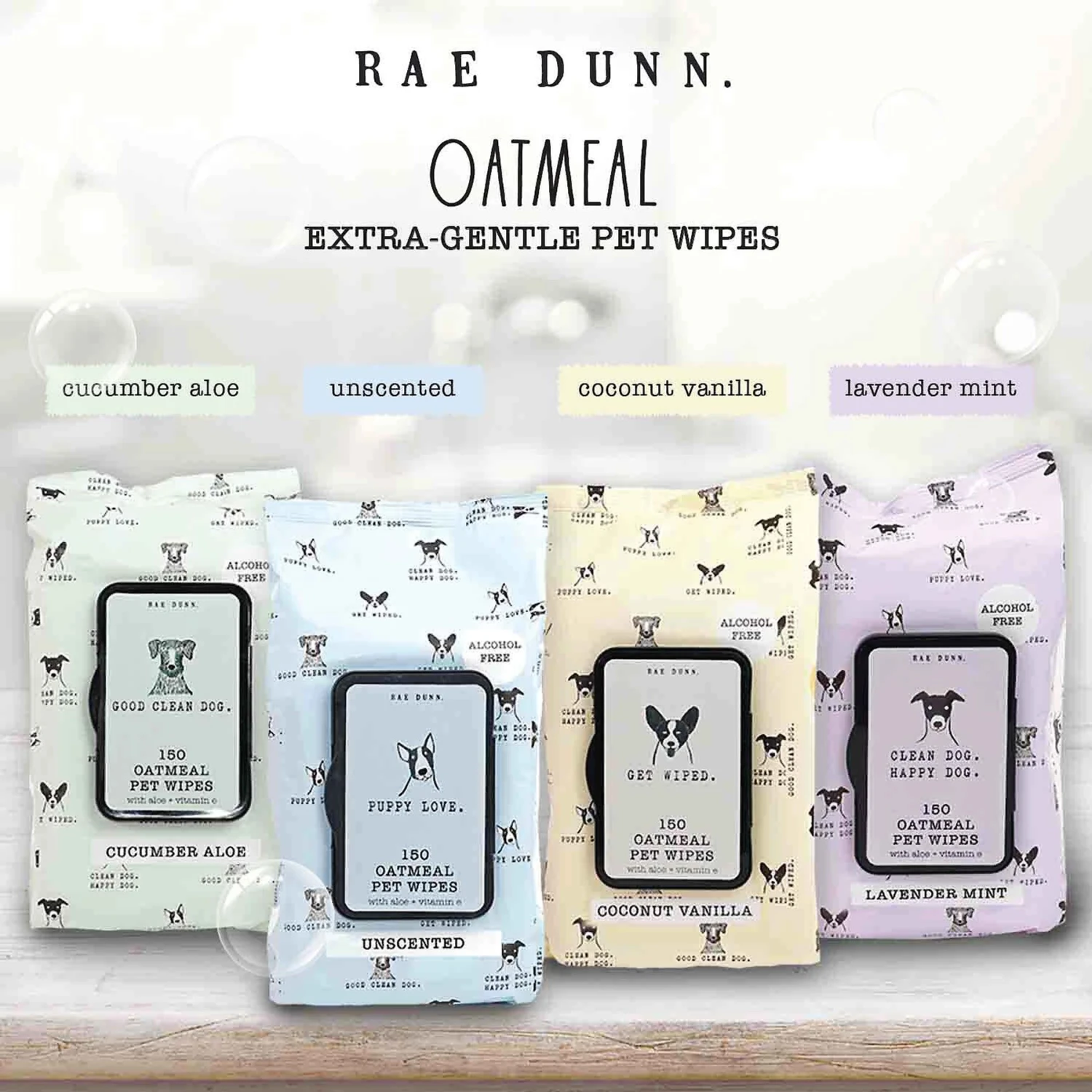 Rae Dunn Get Wiped. Dog Wipes, 150 Count, 2 Pack 6 Rae Dunn Get Wiped. Dog Wipes, 150 Count, 2 Pack - Image 6