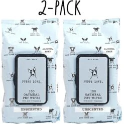 Rae Dunn Puppy Love. Dog Wipes, 150 Count, 2 Pack