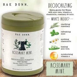 Rae Dunn Deodorizing Formula Cannister Dog Wipes, 200 Count, 2 Pack 10 Rae Dunn Deodorizing Formula Cannister Dog Wipes, 200 Count, 2 Pack -Pet Wellness 349351 PT2. AC SS1800 V1642464684