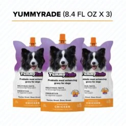 Tonisity YummyRade Low-Calorie Chicken Flavored Gravy Topper Digestive Supplement For Dogs & Cats, 250-mL Pouch, Pack Of 3