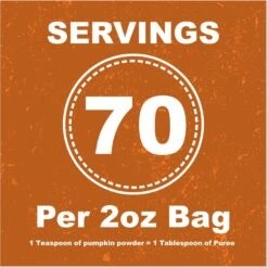 Whole Life Natural Solutions Pumpkin Powder Dog & Cat Freeze-Dried Treats, 2-oz Bag -Pet Wellness 354099 PT5. AC SS1800 V1673988233