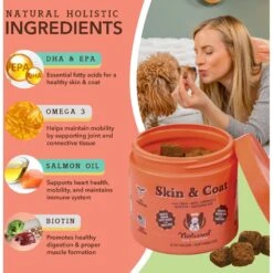 Natural Dog Company Skin & Coat Dog Supplement 11 Natural Dog Company Skin & Coat Dog Supplement -Pet Wellness 354345 PT2. AC SS1800 V1701882924