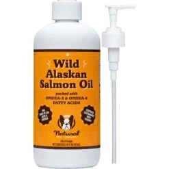 Natural Dog Company Wild Alaskan Salmon Oil Liquid Skin & Coat Supplement For Dogs