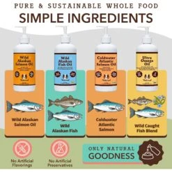 Natural Dog Company Wild Alaskan Salmon Oil Liquid Skin & Coat Supplement For Dogs -Pet Wellness 354351 PT6. AC SS1800 V1701881469