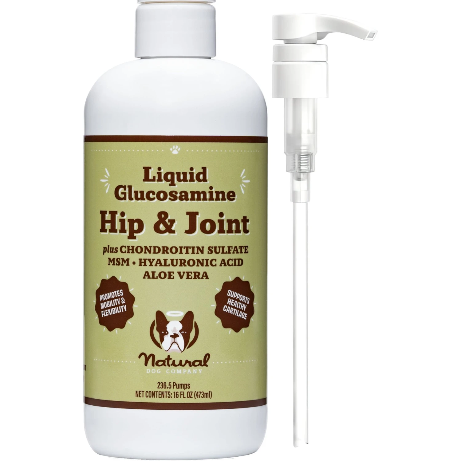 Natural Dog Company Liquid Glucosamine Hip & Joint Oil, 16-oz Bottle 1 Natural Dog Company Liquid Glucosamine Hip & Joint Oil, 16-oz Bottle