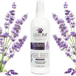 Lillian Ruff Waterless Lavender Dog & Cat Shampoo, 16-oz Bottle