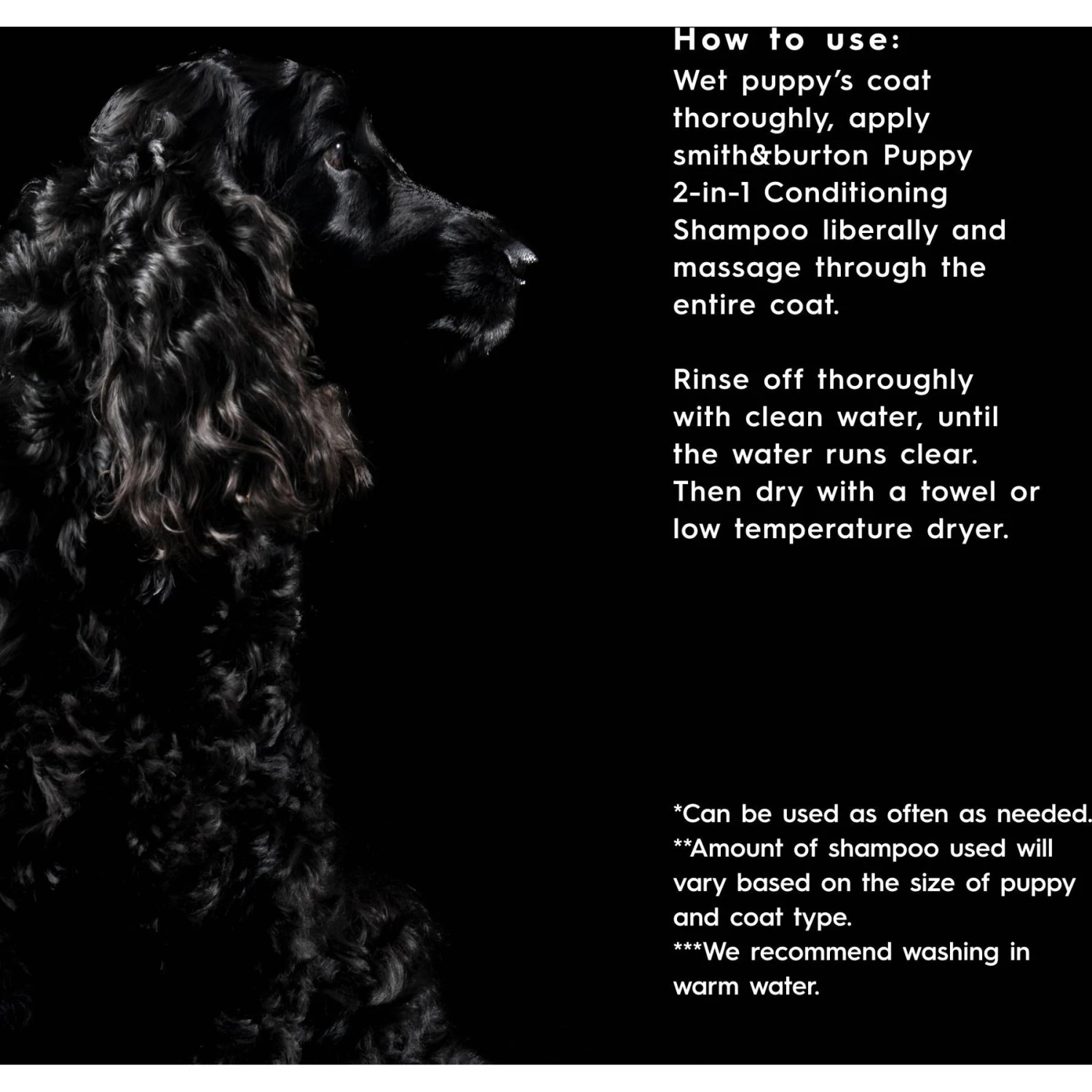 Smith&burton Puppy 2-in-1 Conditioning Shampoo, Scent No.2, 8.4-oz Bottle 6 Smith&burton Puppy 2-in-1 Conditioning Shampoo, Scent No.2, 8.4-oz Bottle - Image 6