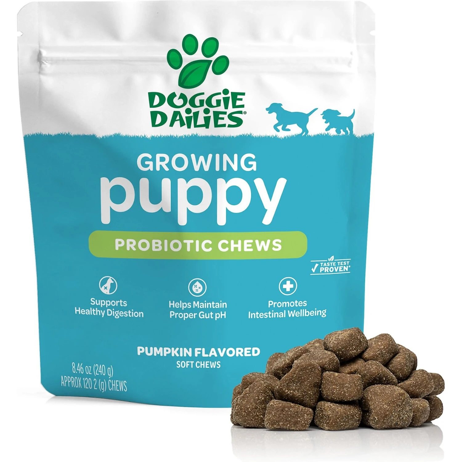 Doggie Dailies Puppy Probiotics For Puppies With Digestive Enzymes, Promotes Digestive Health, Supports Immune System & Overall Development 1 Doggie Dailies Puppy Probiotics For Puppies With Digestive Enzymes, Promotes Digestive Health, Supports Immune System & Overall Development