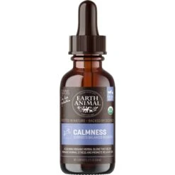 Earth Animal Natural Remedies Calmness Liquid Homeopathic Calming Supplement For Dogs & Cats, 2-oz Bottle