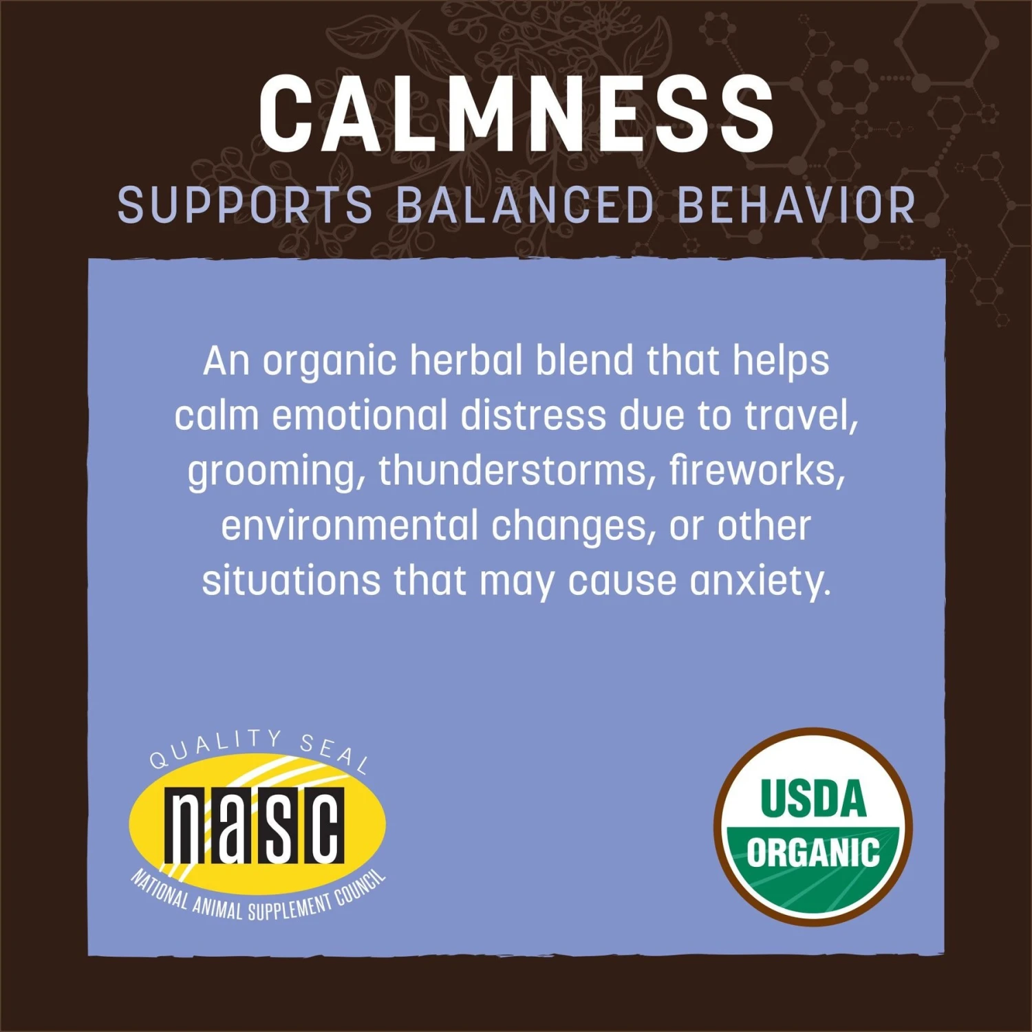 Earth Animal Natural Remedies Calmness Liquid Homeopathic Calming Supplement For Dogs & Cats, 2-oz Bottle 4 Earth Animal Natural Remedies Calmness Liquid Homeopathic Calming Supplement For Dogs & Cats, 2-oz Bottle - Image 4