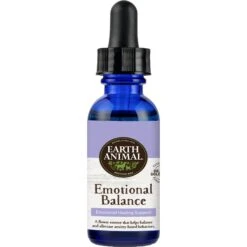 Earth Animal Natural Remedies Emotional Balance Liquid Homeopathic Calming Supplement For Dogs & Cats, 1-oz Bottle