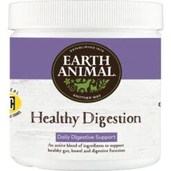 Earth Animal Healthy Digestion Powder Digestive Nutritional Probiotic Supplement For Dogs & Cats, 8-oz Container