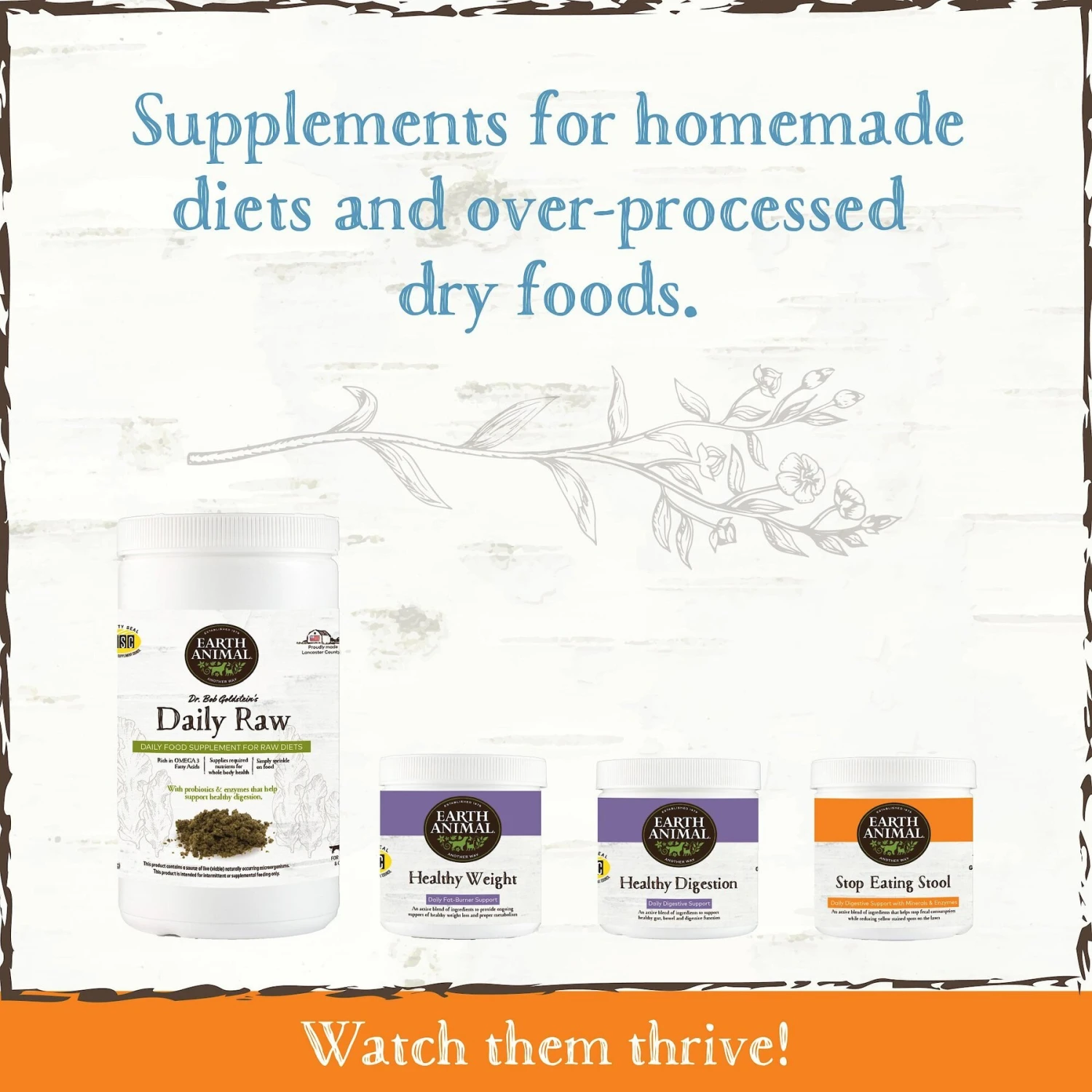 Earth Animal Stop Eating Stool Powder Coprophagia & Digestive Nutritional Supplement For Dogs & Cats, 8-oz Container 4 Earth Animal Stop Eating Stool Powder Coprophagia & Digestive Nutritional Supplement For Dogs & Cats, 8-oz Container - Image 4