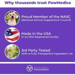 PawMedica Calming+ Soft Chew Calming Supplement For Dogs -Pet Wellness 356998 PT5. AC SS1800 V1643740349