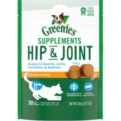 Greenies Hip & Joint Support Chicken Flavor Soft Chew Supplement For Dogs