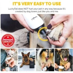 LuckyTail Nail Grinder Plastic Dog & Cat Grooming Tool 9 LuckyTail Nail Grinder Plastic Dog & Cat Grooming Tool -Pet Wellness 357066 PT2. AC SS1800 V1640881963