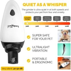 LuckyTail Nail Grinder Plastic Dog & Cat Grooming Tool 10 LuckyTail Nail Grinder Plastic Dog & Cat Grooming Tool -Pet Wellness 357066 PT3. AC SS1800 V1640883399