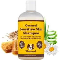 Natural Dog Company Sensitive Skin Dog Shampoo, 12-oz Bottle