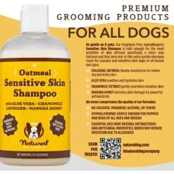 Natural Dog Company Sensitive Skin Dog Shampoo, 12-oz Bottle -Pet Wellness 358146 PT7. AC SS1800 V1660258309