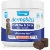 Vetnique Labs Dermabliss Omega & Skin Salmon Flavored Soft Chew Skin & Coat Supplement For Dogs