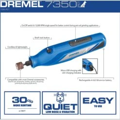Dremel 7350-PT Cordless Dog & Cat Rotary Nail Grinder Kit -Pet Wellness 363799 PT3. AC SS1800 V1643151184