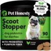 PetHonesty Scoot Stopper Chicken Flavored Soft Chews Digestive Dog Supplement, 90 Count