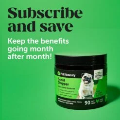 PetHonesty Scoot Stopper Chicken Flavored Soft Chews Digestive Dog Supplement, 90 Count -Pet Wellness 364512 PT7. AC SS1800 V1678480110