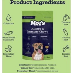Moe’s Healthy Pets Chicken Flavor Immunity Bites Chews For Dogs, 90 Count -Pet Wellness 365305 PT4. AC SS1800 V1657657338