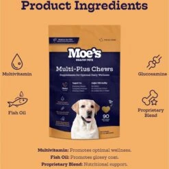 Moe’s Healthy Pets Chicken Flavor Multi-Plus Bites Chews For Dogs, 90 Count -Pet Wellness 365307 PT3. AC SS1800 V1658249502
