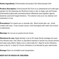 Vet Basics ChlorConazole Dog & Cat Ear Flush -Pet Wellness 365317 PT2. AC SS1800 V1644920241